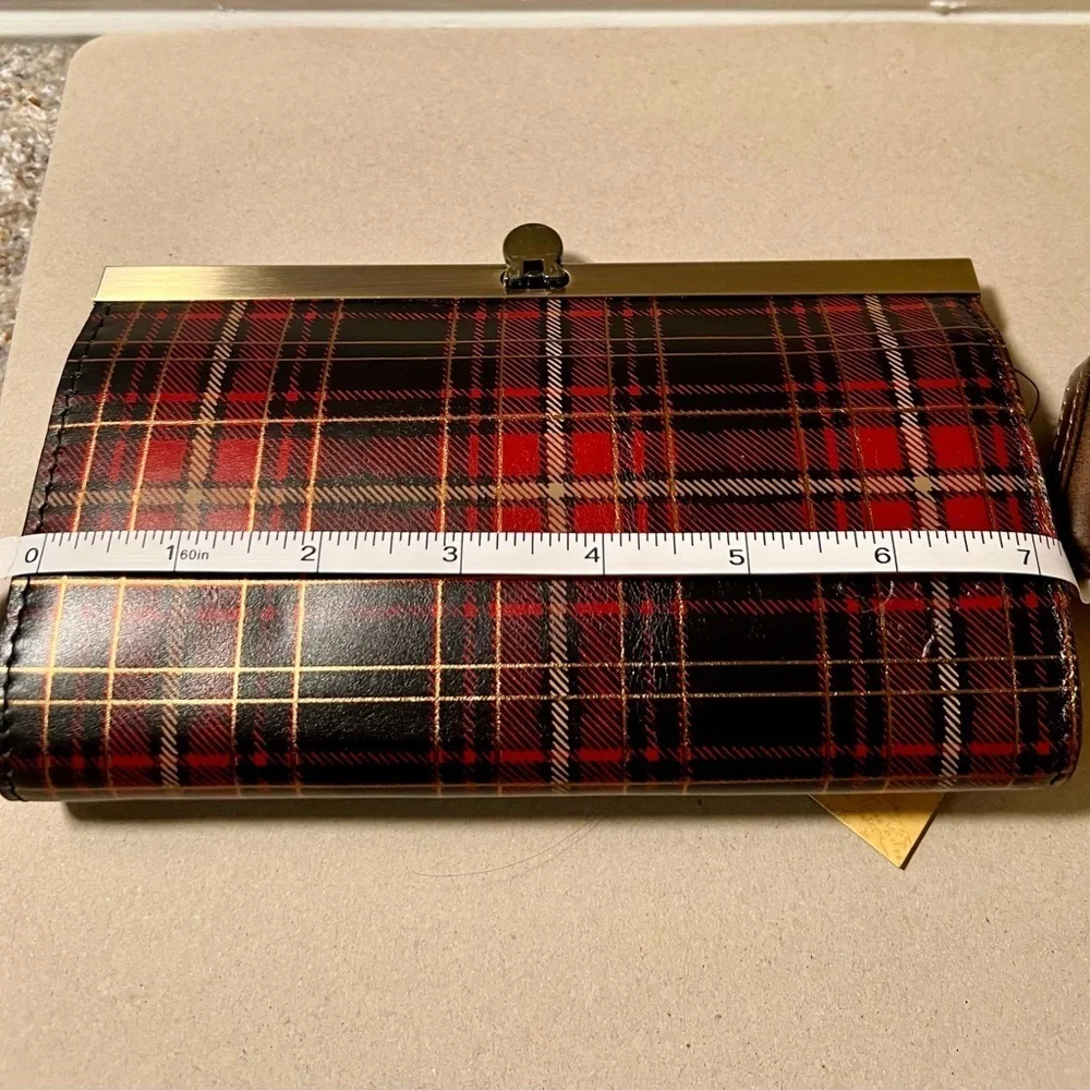 NWT Patricia Nash Tartan Cauchy Leather Framed Wallet